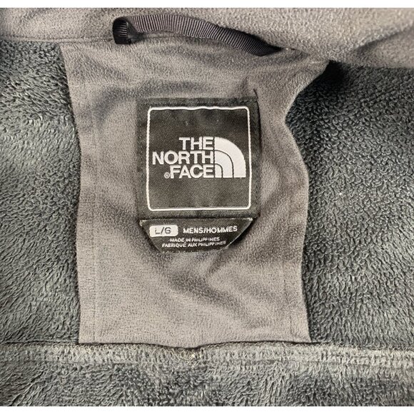 The North Face Full Zip Jacket Men’s L Dark Gray Rain Outdoor Embroidered Logo - Picture 9 of 12